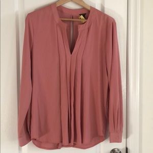 Ann Taylor Salmon Blouse